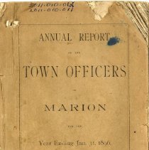 Annual Report of the Town Officers of Marion for the Year Ending Jan, 31, 1896