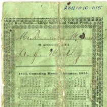 Barnabas Holmes in account with A. J. Hadley