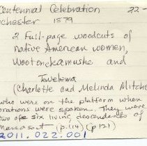 Bi-Centennial Celebration of Rochester, Mass. July 22, 1879