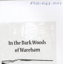 In the Dark Woods of Wareham (Murder of the Egg Man)