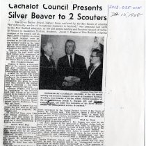 Cachalot Council Presents Siver Beaver to 2 Scouters