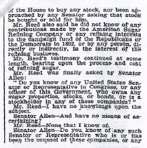 Hints at Bribery Denied