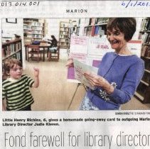 Fond farewell for library director