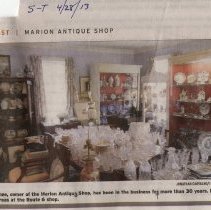 Treasures pf all shapes and sizes at Marion Antique Shop