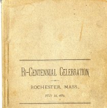 Rochester's Official Bi-Centennial Record Tuesday July 22, 1879