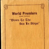 World Premiere Down To The Sea In Ships