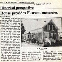 House provides Pleasant memories