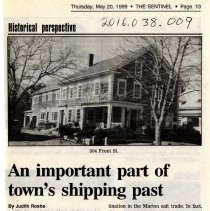An important part of town's shipping past