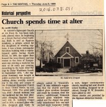 Church spends time at alter