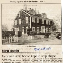 Georgian style house kept in ship shape