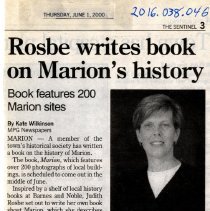 Rosbe writes book on Marion's history