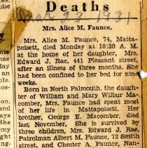 Mrs. Alice M. Faunce