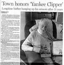 Town honors 'Yankee Clipper'