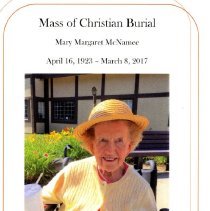 Mass of Christian Burial - Mary Margaret McNamee
