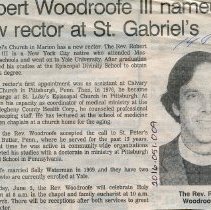 Robert Woodroofe III named new rector at St. Gabriel's