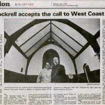 Rev. Cockrell accepts the call to West Coast parish