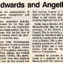 Rosbe joins firm of Edwards and Angell