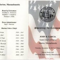 Swearing-In Ceremony John B. Garcia Tenth Chief of Police