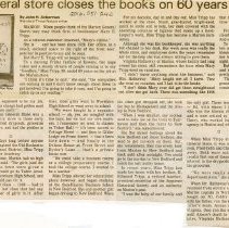 Friend at the general store closes the books on 60 years of service