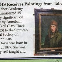 SHS Receives Paintings from Tabor
