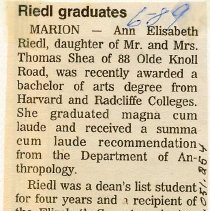 Rield graduates
