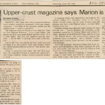 Upper-crust magazine says Marionis chic hideaway