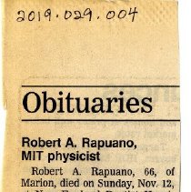 Robert A. Rapuano, MIT physicist