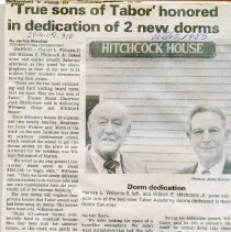 True sons of Tabor honored in dedication of 2 new dorms