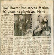 'Doc' Baxter has served Marion 50 years as physician, friend
