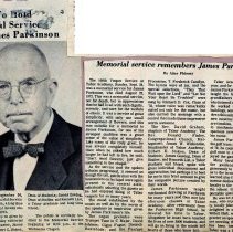 Tabor To Hold Memorial Service For James Parkinson