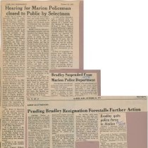 Hearing for Marion Policeman closed to Public by Selectmen