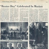 "Baxter Day" Celebrated in Marion
