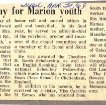 Services Sunday for Marion Youth