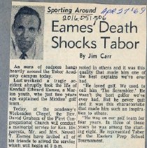 Eames Death Shocks Taber
