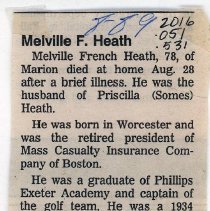 Melville F. Heath