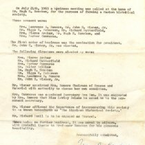 SHS founding documents