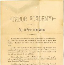 Tabor Academy free to pupils from Marion.
