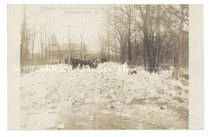 Turnpike blocked with ice, Perkiomenville