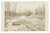 Turnpike blocked with ice, Perkiomenville