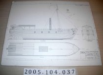 Steamboat Virginia Outboard Profile and Deck Plan