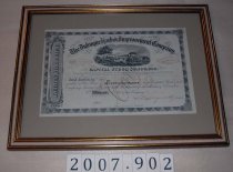 Certificate, Stock