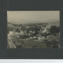 Novato Town, view from hill by depot