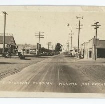 Old Highway 101 looking north at Grant Avenue