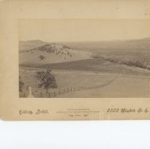 View from top of Gertrude Hayden's home looking east