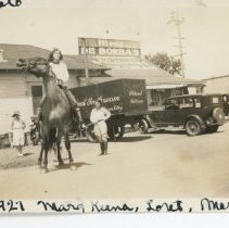in front of DeBorba's Ice Cream Parlor