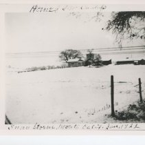 J.W. Dunlap home on Mill Rd. in snow