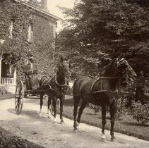 Allan Stuart Chisholm in a Carriage Outside Erchless