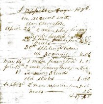 Account of James Appelbe with William Cleverton for repair work