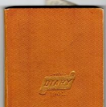 Small diary owned by George Sumner (1901)