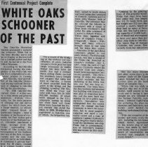 White Oaks Schooner of the Past